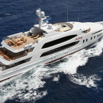 luxury power yacht for private cruise in greece